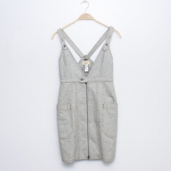 Diesel Dresses & Skirts - Diesel • Light Gray Wool Jumper Mini Dress